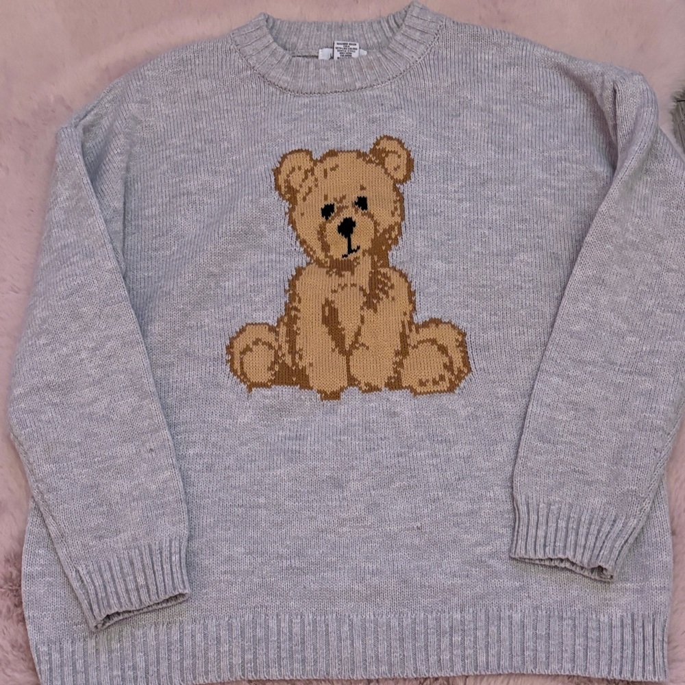 Cute Gray Bear Sweater